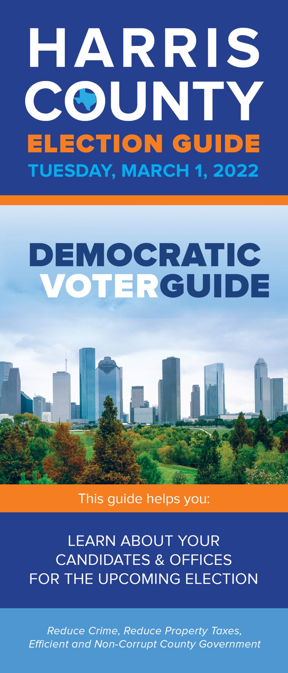 Harris County 2020 Democratic Voters Guide Vote Houston Strong
